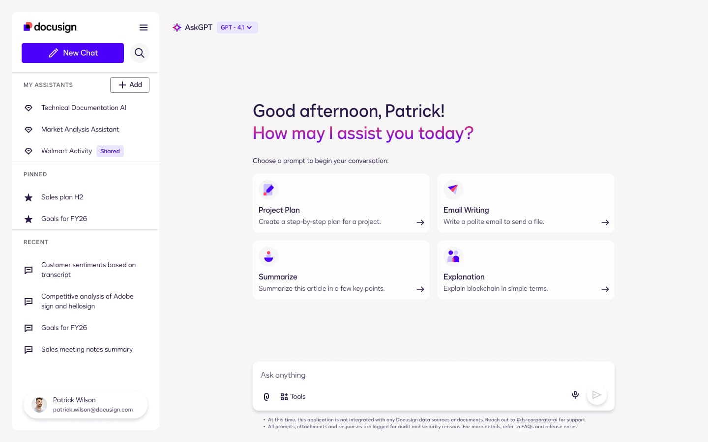 Revamp of Internal AI Tool
